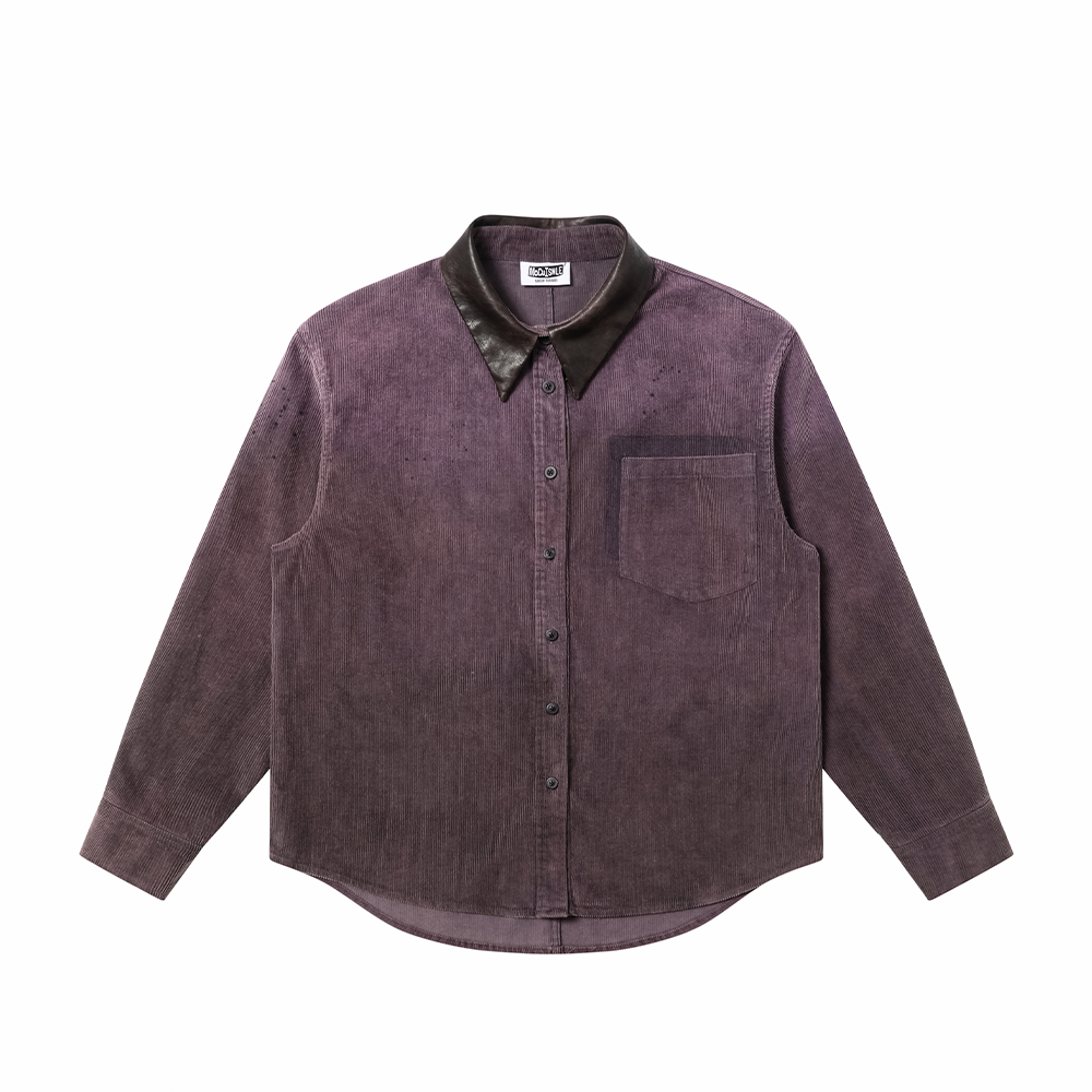 mocuishle收敛水灯芯绒衬衫