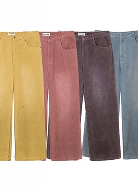 mocuishle（MCSL）「收敛水」灯芯绒长裤 BAGGY PANTS