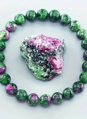 红绿宝手链男女中性款手工串珠手串夏季新款