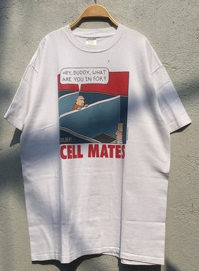 数码直喷重磅面料美式动漫Dilbert呆伯特Scott Adams亚当斯短袖T