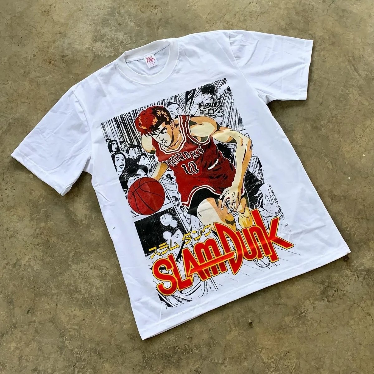 数码直喷重磅面料日系灌篮高手Slam Dunk樱木花道10号休闲短袖T恤