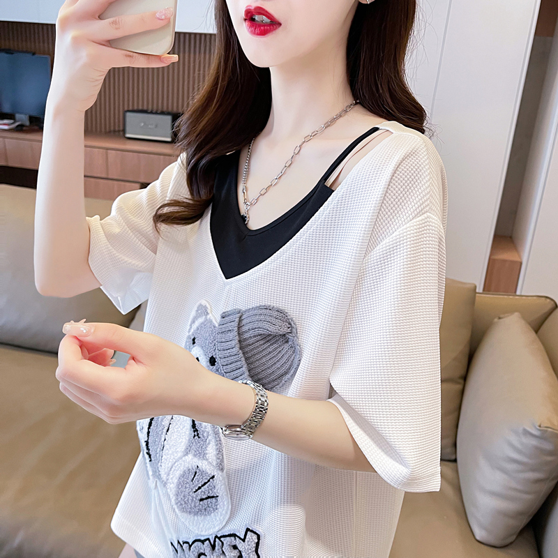 设计感小众小心机短袖t恤女夏季