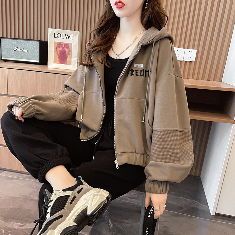 设计感小众卫衣女短款小个子外套