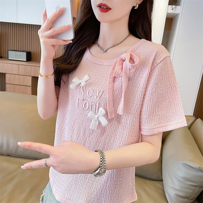 小众设计感独特别致短袖t恤女夏