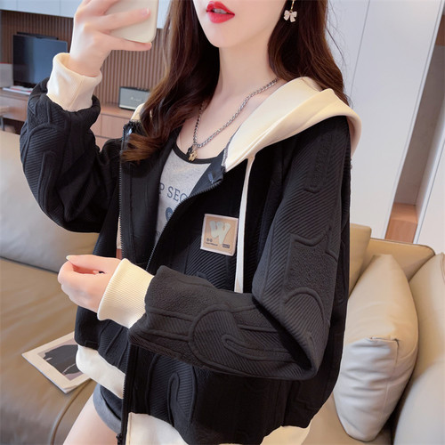 设计感小众百搭开衫卫衣女春秋季