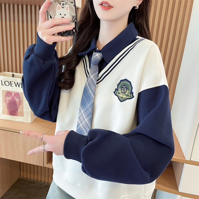 2025新款春秋季设计感百搭卫衣女