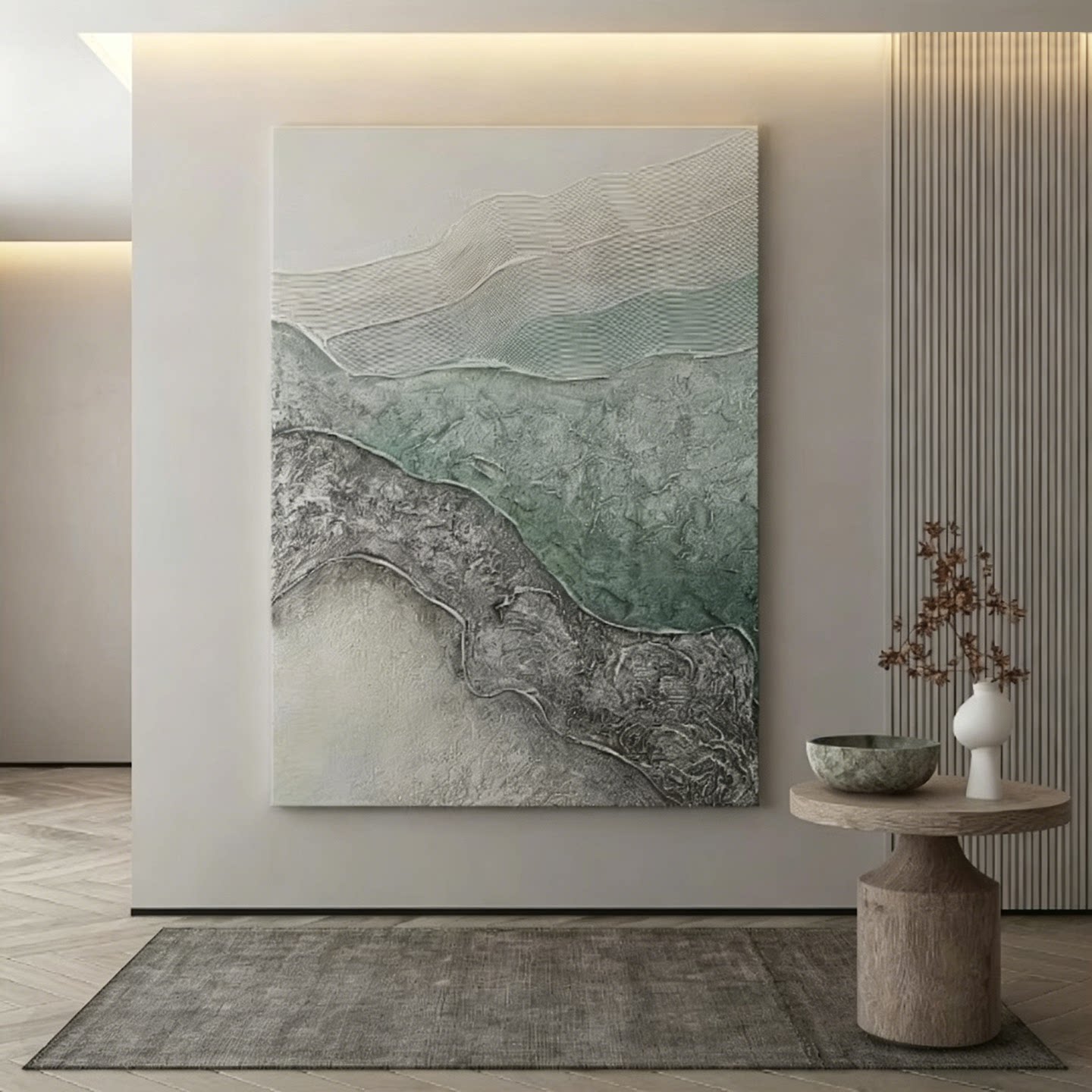 现代抽象砂岩肌理沙发背景墙挂画新款高档客厅玄关装饰画壁画定制