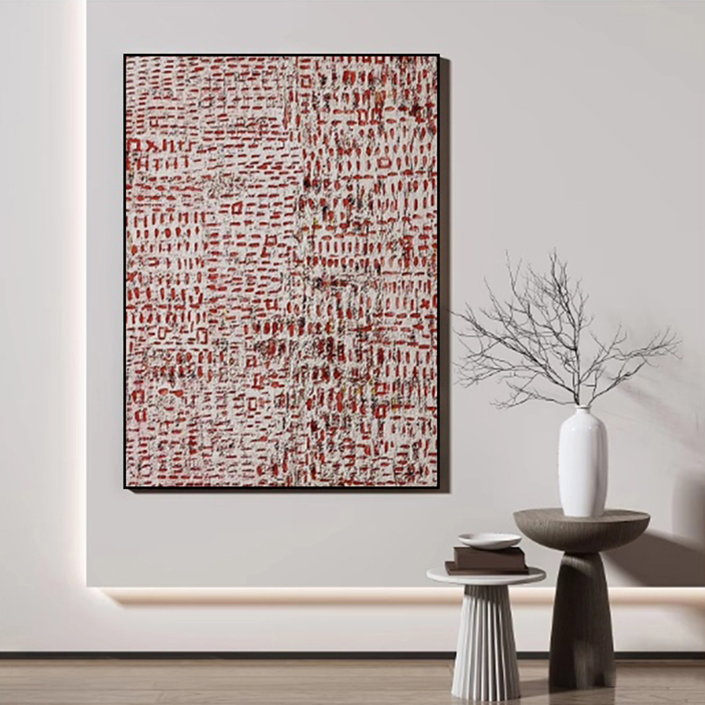 现代简约抽象装饰画砂岩肌理新款客厅挂画酒店会所玄关背景墙壁画