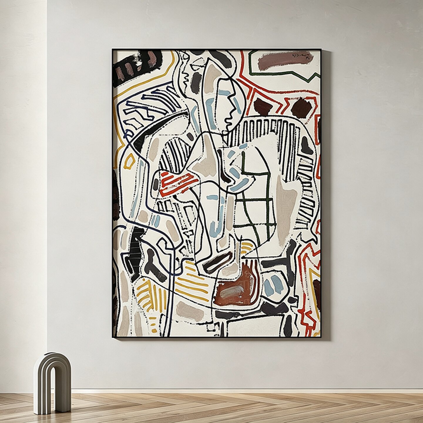 现代极简挂画新款砂岩肌理客厅玄关装饰画高端酒店过道背景墙壁画