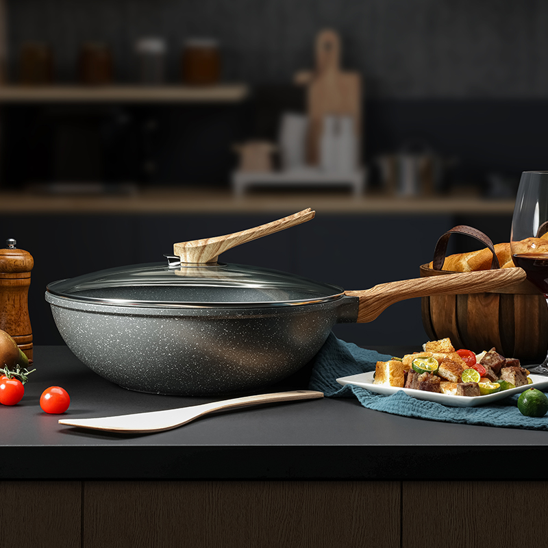 [口碑款]里外不粘锅通用轻便进口炒锅不粘锅涂层炒锅灶具通用
