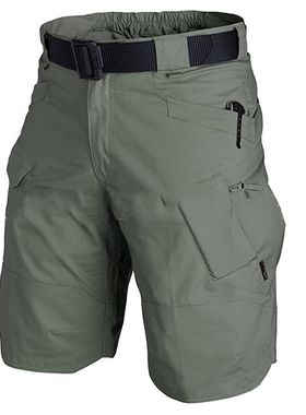 Waterproof Plaid Tactical Cargo Five Point Shortsn男五分短裤