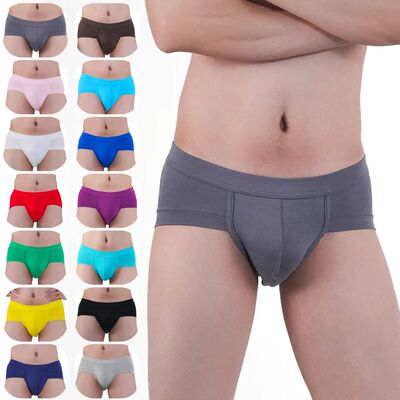 Low waist solid color triangle underwear 低腰纯色三角内裤