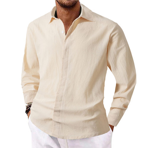 Flip collar casualsportslongsleevedshirt翻领休闲运动长袖衬衫