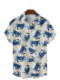 Sea Shirt夏海蟹印花休闲衬衫 Crab Print Summer Casual Men