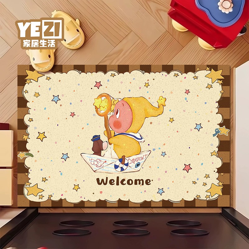 新款星星人入户门防滑垫【热卖】