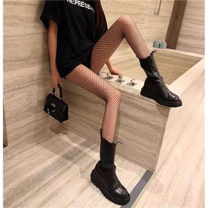 黑色渔网袜大网格潮jk暗黑系袜子女长筒网袜连裤袜过膝性感丝袜,女士内衣/男士内衣/家居服,连裤袜/打底袜,淘宝优惠券,粉丝福利购,淘宝优惠卷