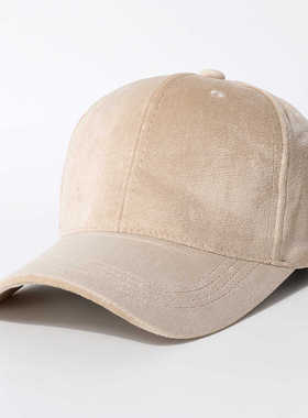 男女士韩版潮棒球帽鸭舌帽秋冬保暖加厚纯色百搭冬季搭配遮阳帽