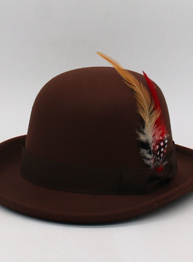 结婚帽新娘新郎帽韩版情侣复古爵士帽男女英伦小礼帽黑色绅士帽子