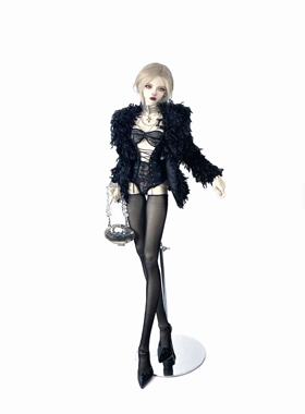 YEE手作娃衣 抹胸连体衣 羽毛外套 三分大女尺寸 现货