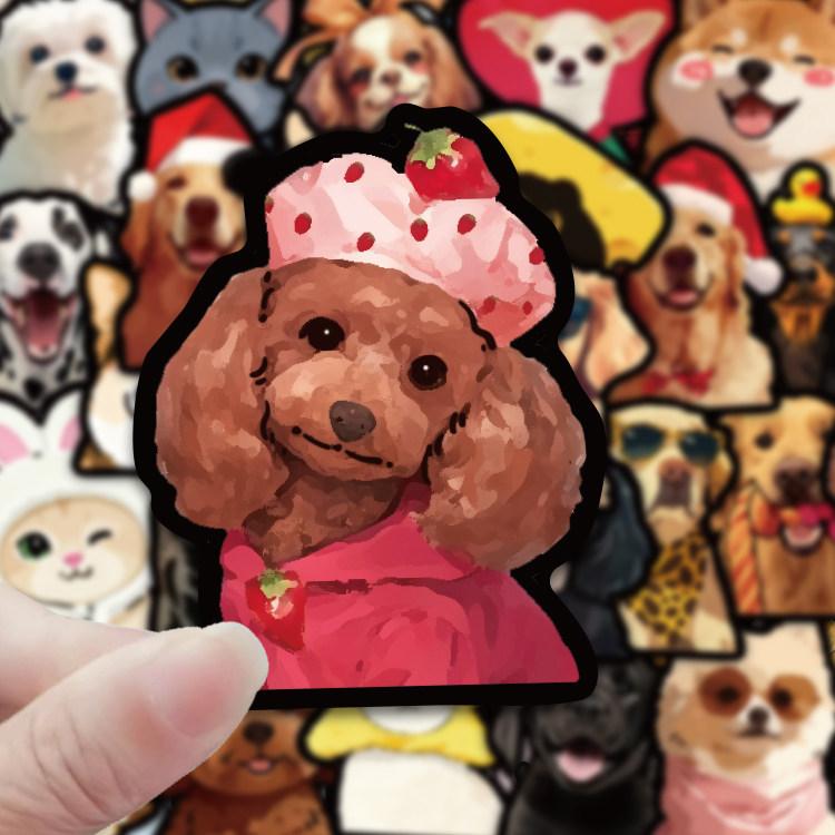 150张ins风可爱猫狗卡通写实萌宠贴纸少女心装饰手账手机贴画自粘,3C数码配件,手机贴纸,淘宝优惠券,粉丝福利购,淘宝优惠卷