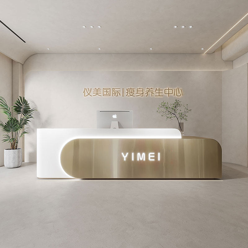 轻奢现代简约不锈钢吧台