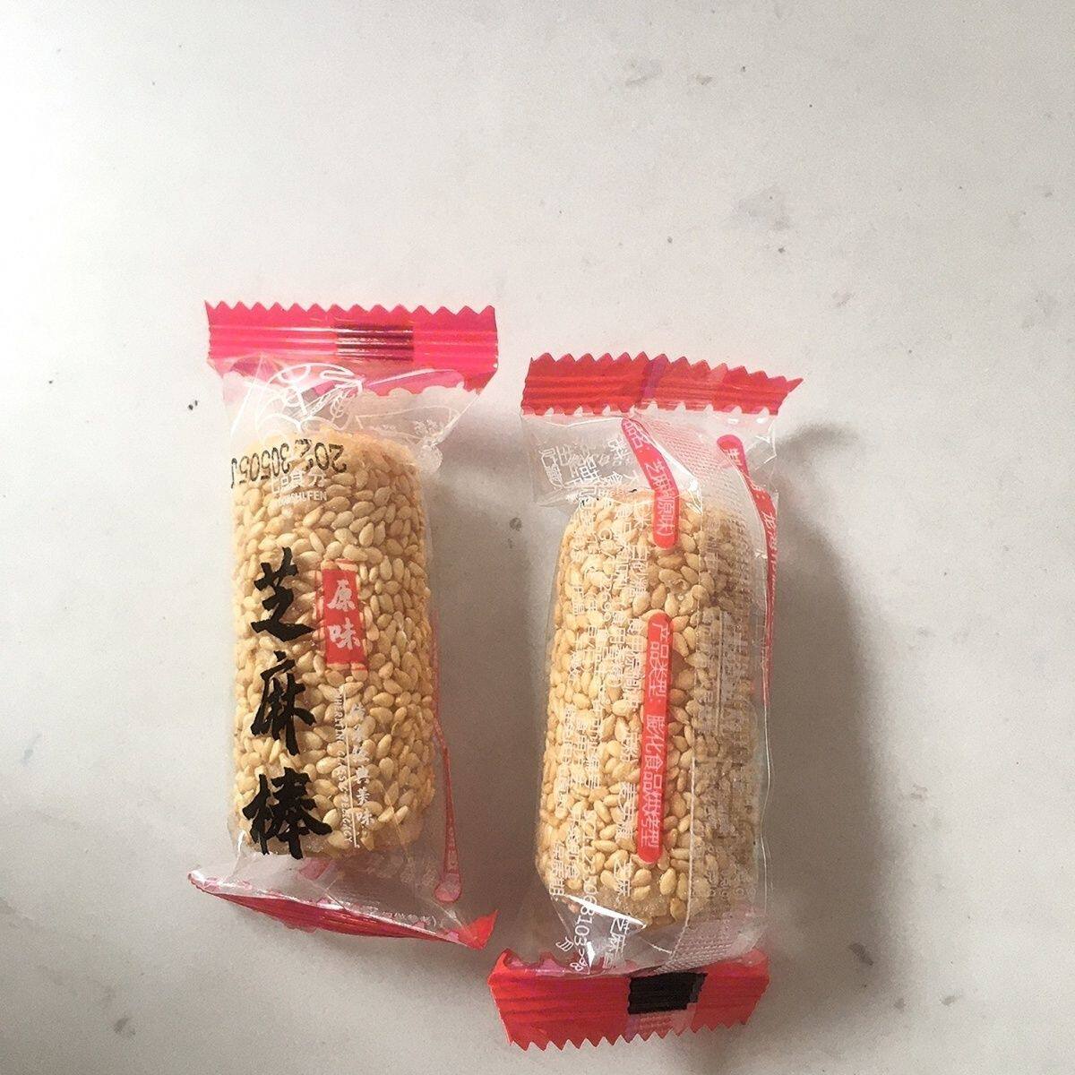 娘娘吉祥【买50包送50包】芝麻棒夹心网红小吃麦芽糖花生夹心蛋卷