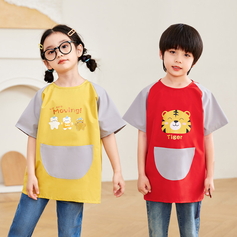 幼儿园吃饭画画反穿衣图片