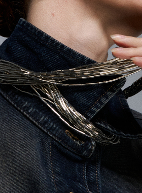 1JINN M2M 原创设计师款银管毛衣链女可绕两圈百搭项链