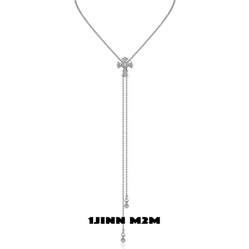 1JINNM2M巴洛克风十字架锁骨链