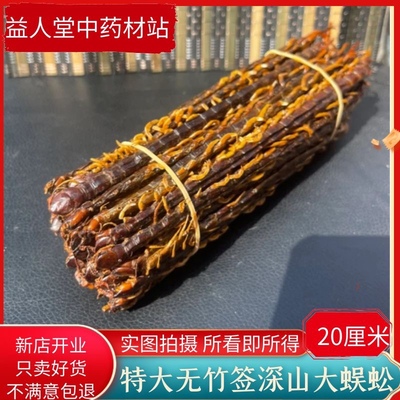蜈蚣干 中药材 20厘米大蜈蚣 无竹签蜈蚣肉蜈蚣皮整条不碎可磨粉
