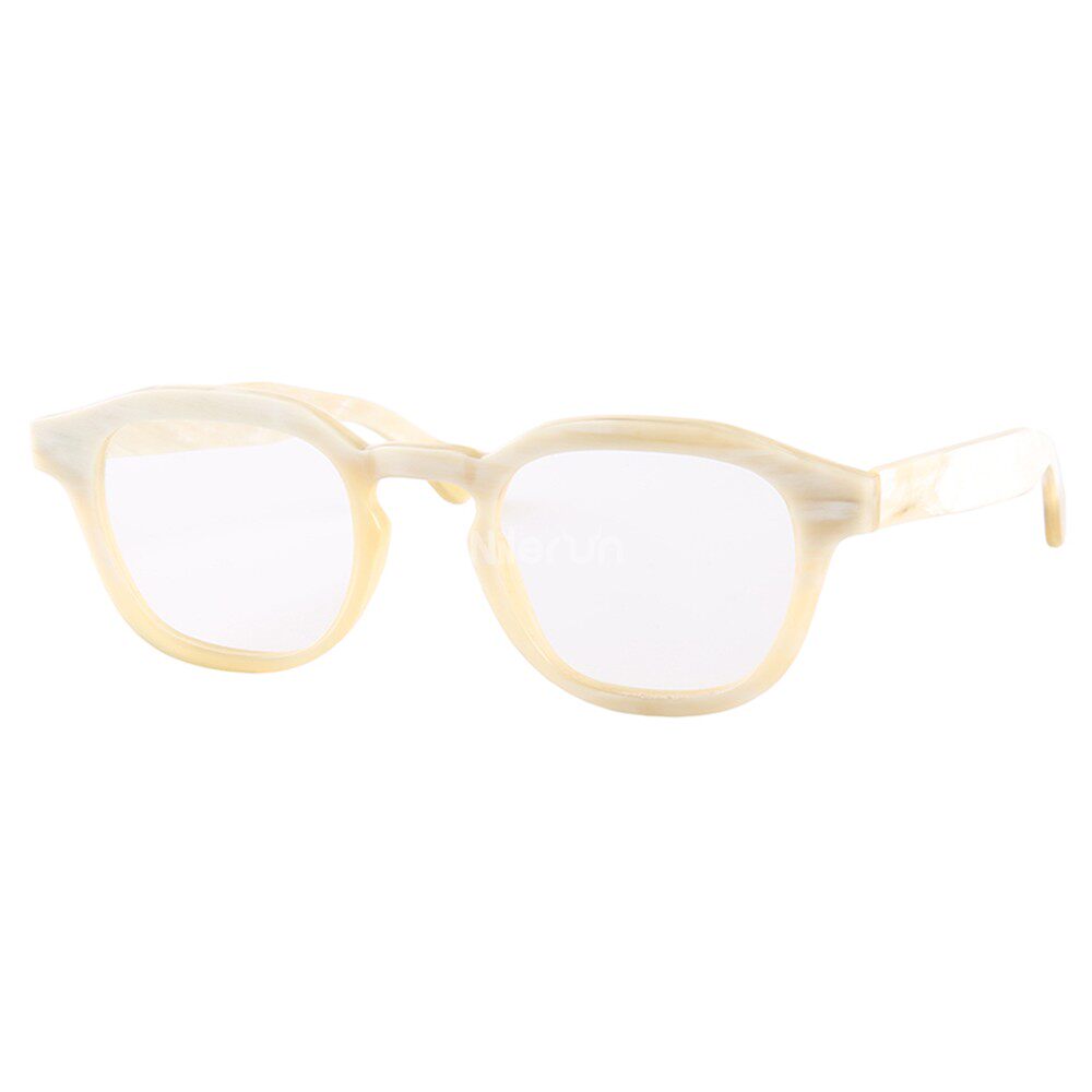 优雅精致白色蝶形女学生素颜大脸显瘦牛角大框近视光学眼镜架