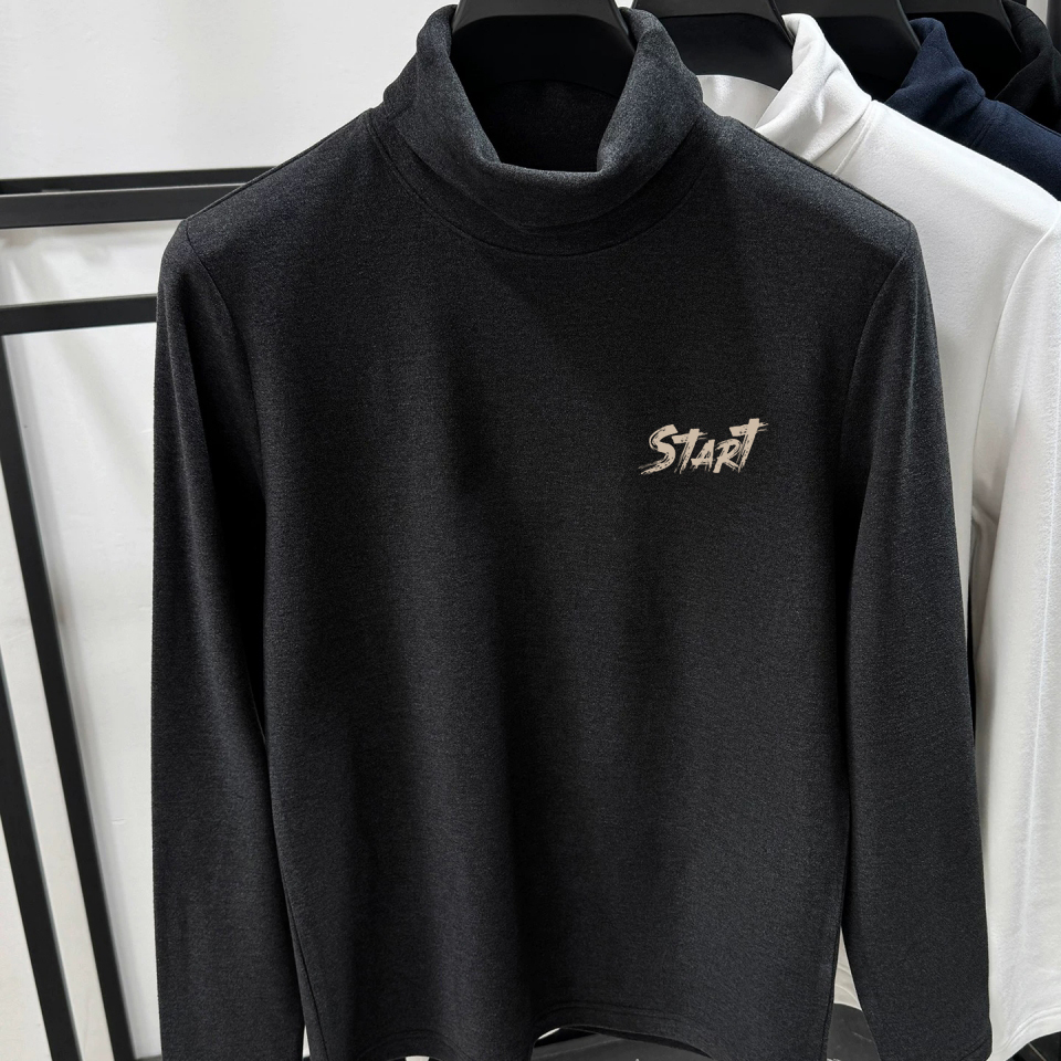 奥特莱斯~尾货清仓捡漏港风简约德绒高领打底衫男女修身保暖上衣