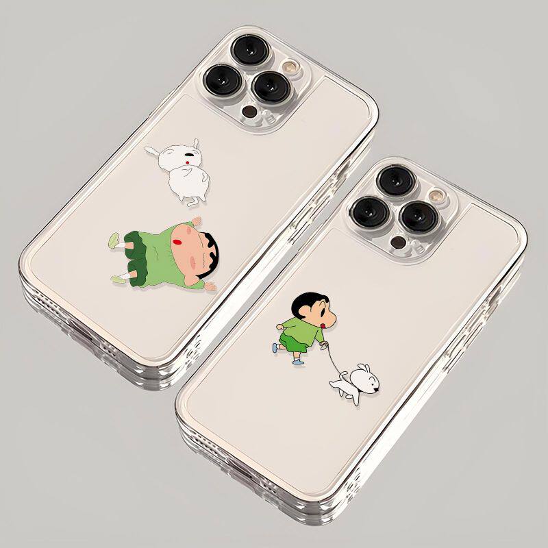 小白与小新适用苹果17手机壳iphone16promax软壳15/14/13/12/11华为oppofindx8新款vivos30小米17一加荣耀400