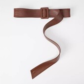 毛衣腰封女士宽腰带咖色百搭配西装 饰大衣风衣高级感皮带潮 裙子装