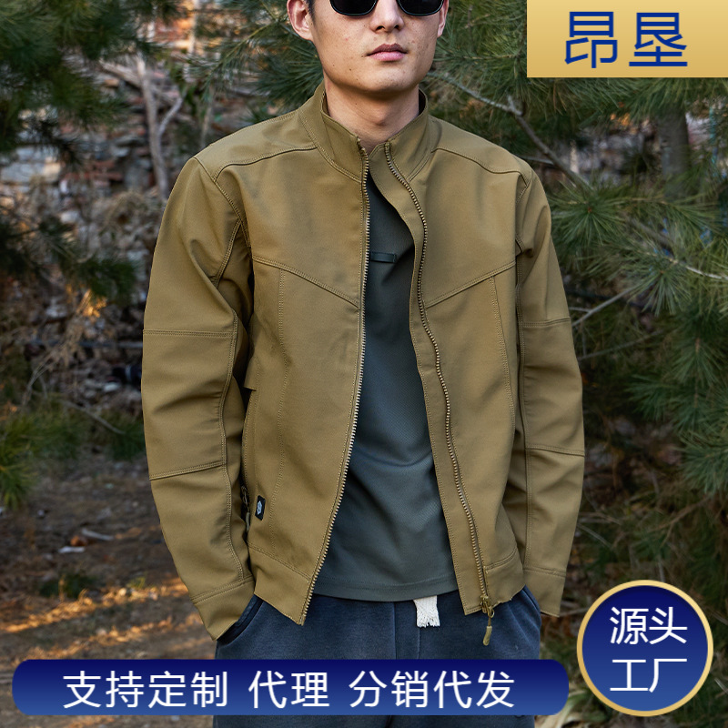 春秋户外战术刺客夹克单层男士薄款行政透气多口袋战术服外套