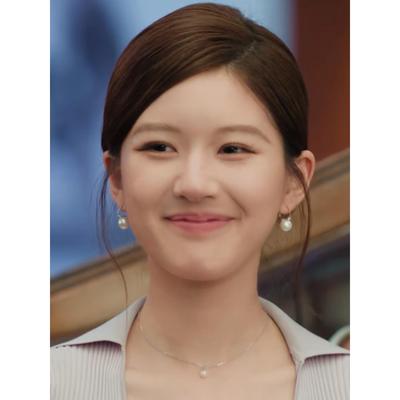 许我耀眼赵露思许妍同款珍珠耳环项链女时尚百搭精致高级感女耳饰