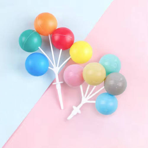 小熊插件摆件复古彩色塑料气球