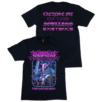 稀有Lorna Shore Deathcore乐队摇滚纯棉短袖恤复古黑色男女情侣