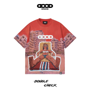 【喻言同款】GOODBRAND 创世纪 主线天堂系列 Hygge度假风宽松T恤