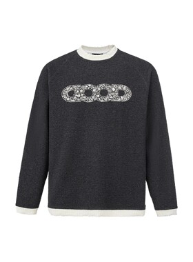 【官方正品】GOODBRAND 25FW 泡泡提花珠片时尚长袖T恤 男女同款