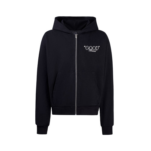 GOODBRAND珍珠开衫拉链卫衣