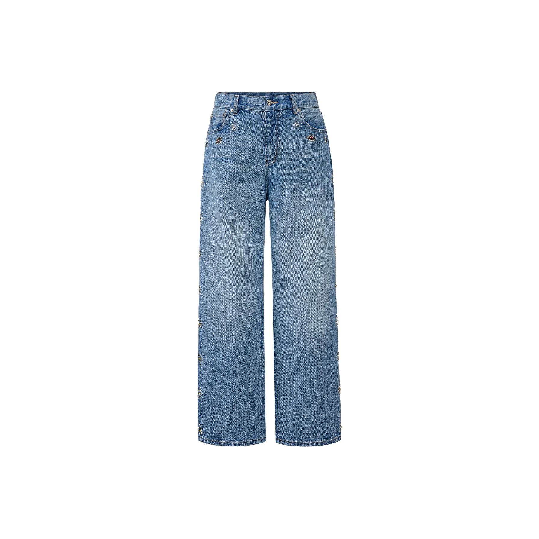 GOODBRAND彩色宝石轻奢牛仔裤