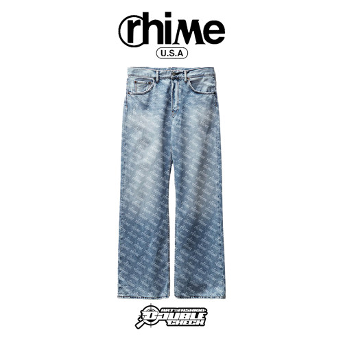 RHIME23FW蓝色牛仔裤