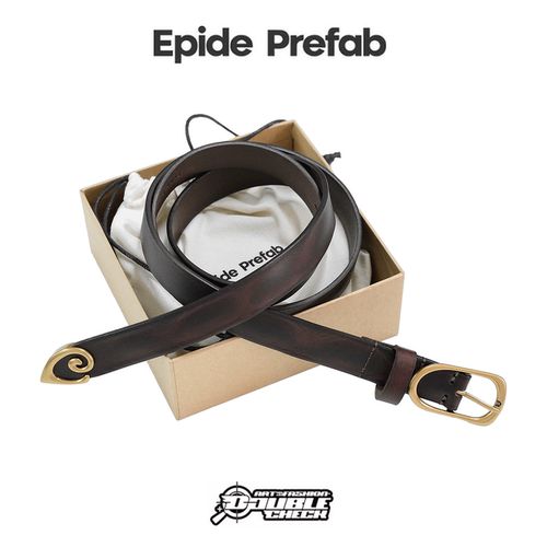 【Epide Prefab】腰带Anchor Belt做旧摔皱悬垂牛皮皮带23mm