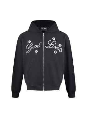 【官方正品】GOODBRAND GOOD LOVES 小花标语拉链卫衣 闫玉晨同款