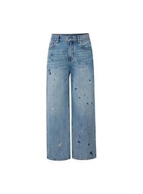 【官方正品】GOODBRAND 蓝色泼墨轻奢时尚牛仔裤 男女同款