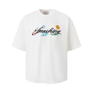 T恤 度假风贴绒绣短袖 SMASHING 男女同款 官方正品