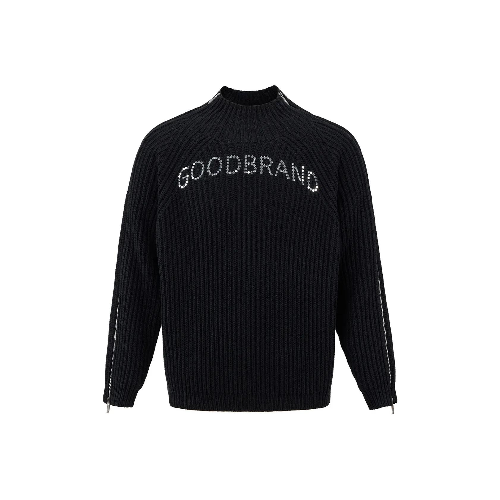 GOODBRAND拉链烫珠轻奢毛衣