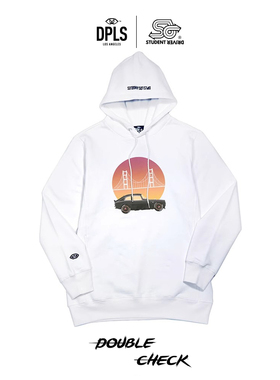 【吴彦祖同款】DPLS × StudentDriver联名 赛车印花连帽卫衣