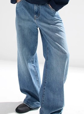 【官方正品】Epide Prefab水洗做旧宽松老钱风通勤休闲牛仔裤